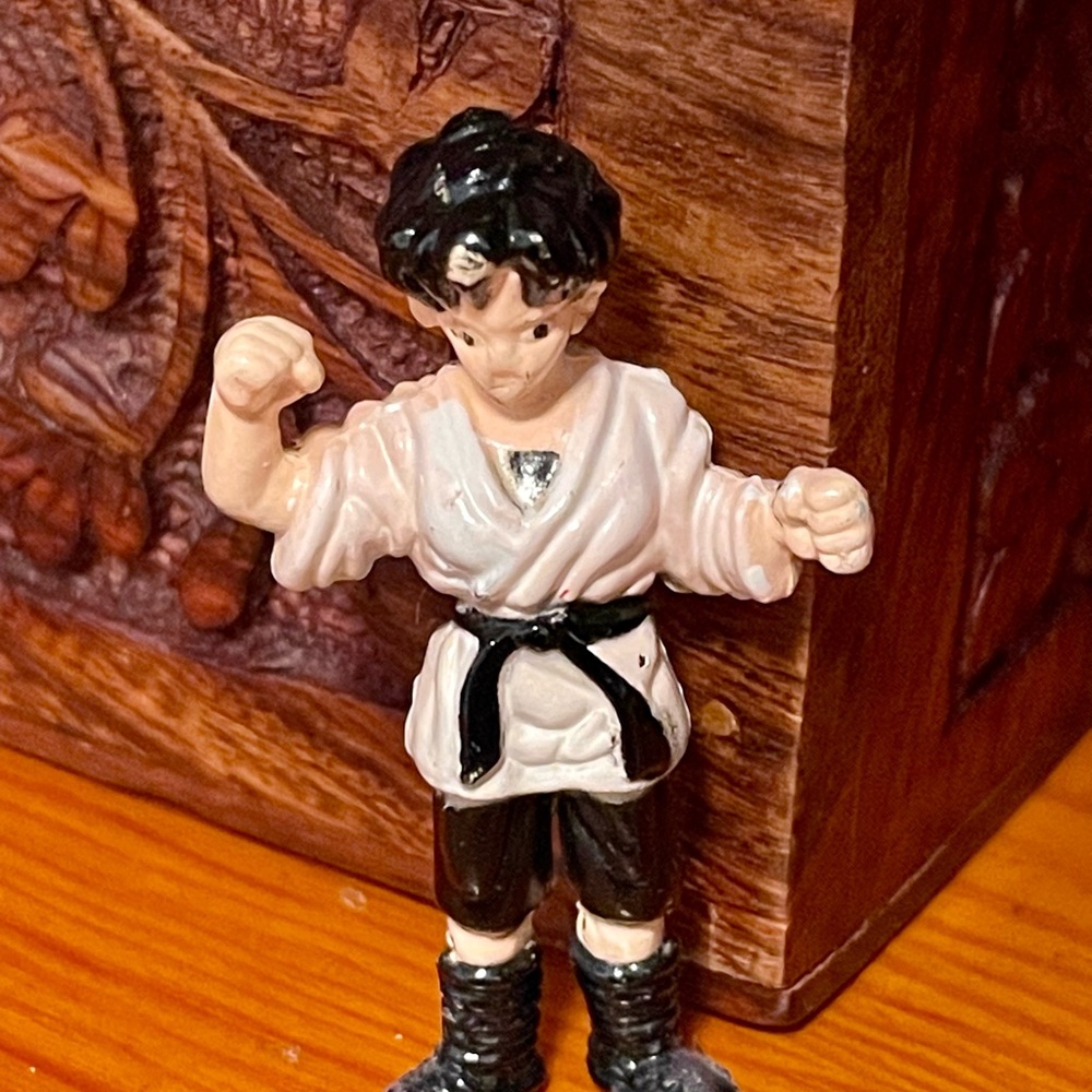 Action Figure with Black and White Outfit